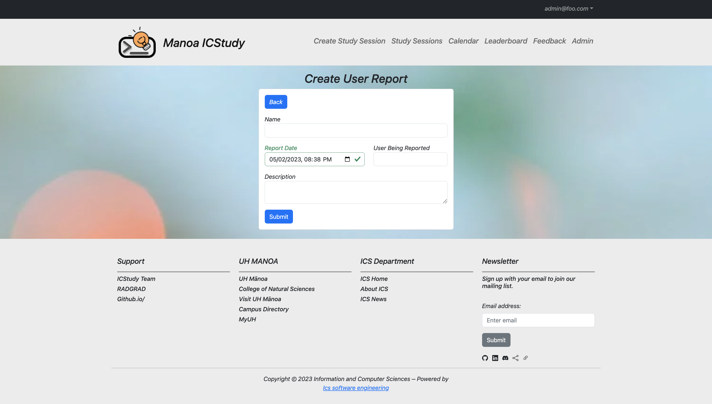 Create User Report